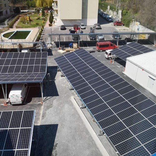 24KW Hybrid Solar Carport (6-car)